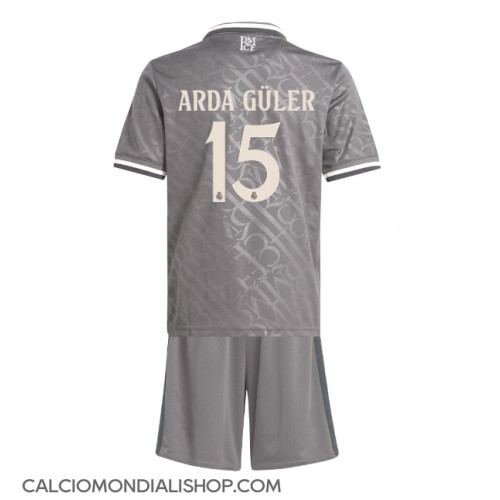 Maglie da calcio Real Madrid Arda Guler #15 Terza Maglia Bambino 2024-25 Manica Corta (+ Pantaloni corti)